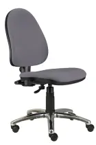 888/MEK CR židle kancelářská, kříž chrom, koženka SK 1 - koženka stříbrná